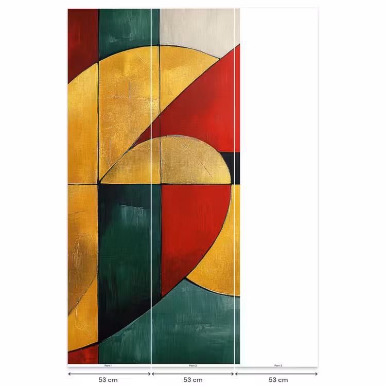 Behang - Abstract - Kerst - Goud - Rood - Groen — 6