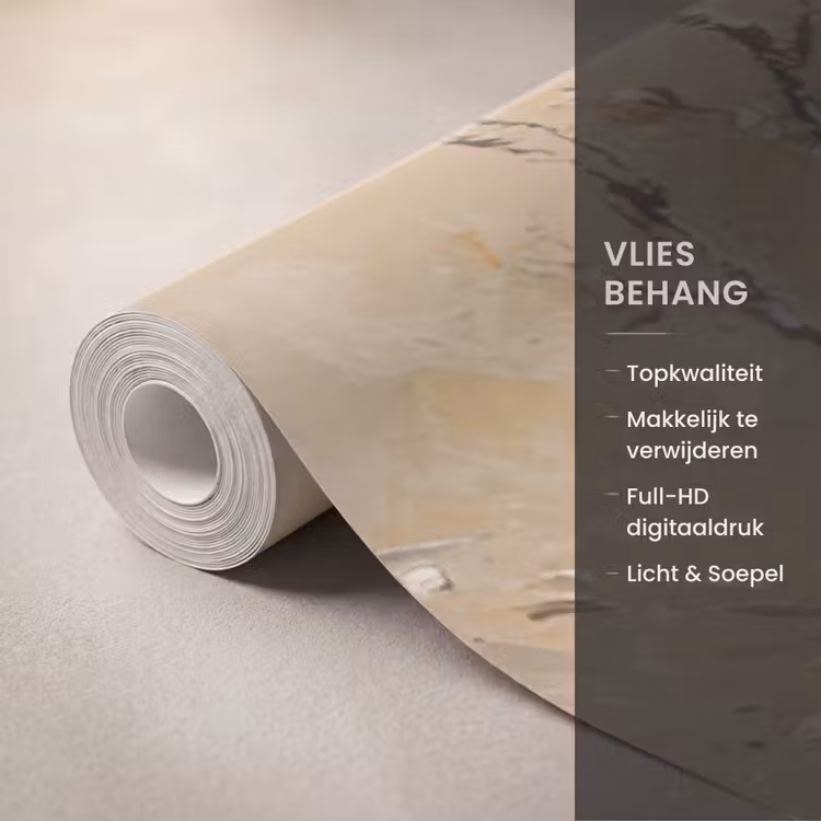 Behang - Kerst - Kerstballen - Beige - Goud — 3