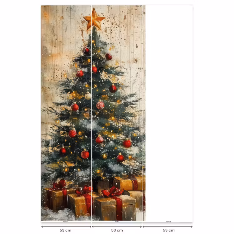 Behang - Kerstboom - Vintage - Kerst - Cadeau — 6