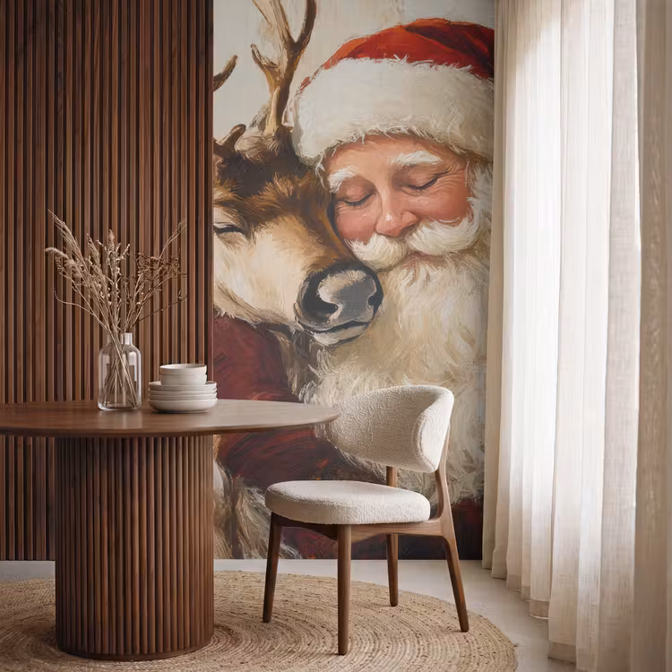 Behang - Kerstman - Rendier - Kerst - Christmas — 4