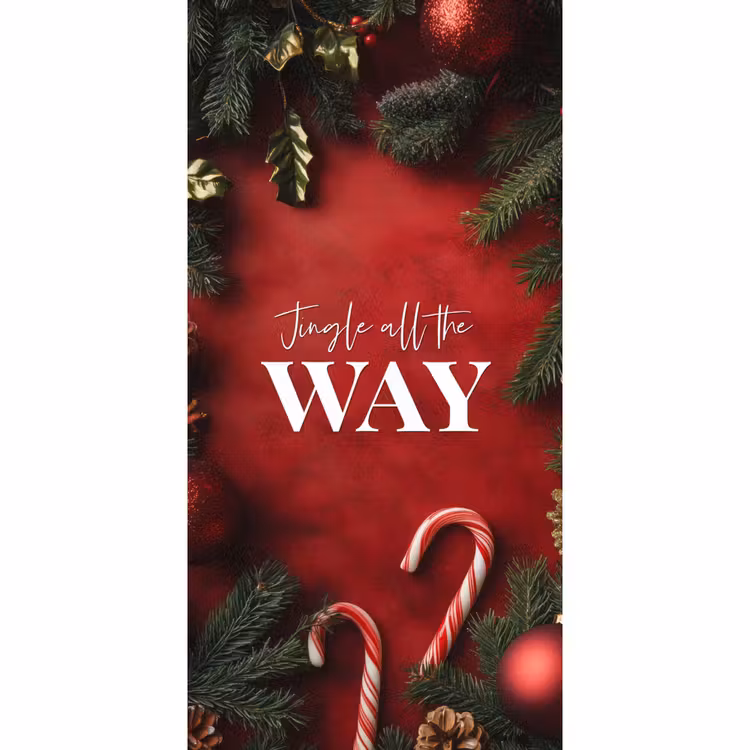 Behang - Kerst - Quote - Rood - Kerstballen — 2