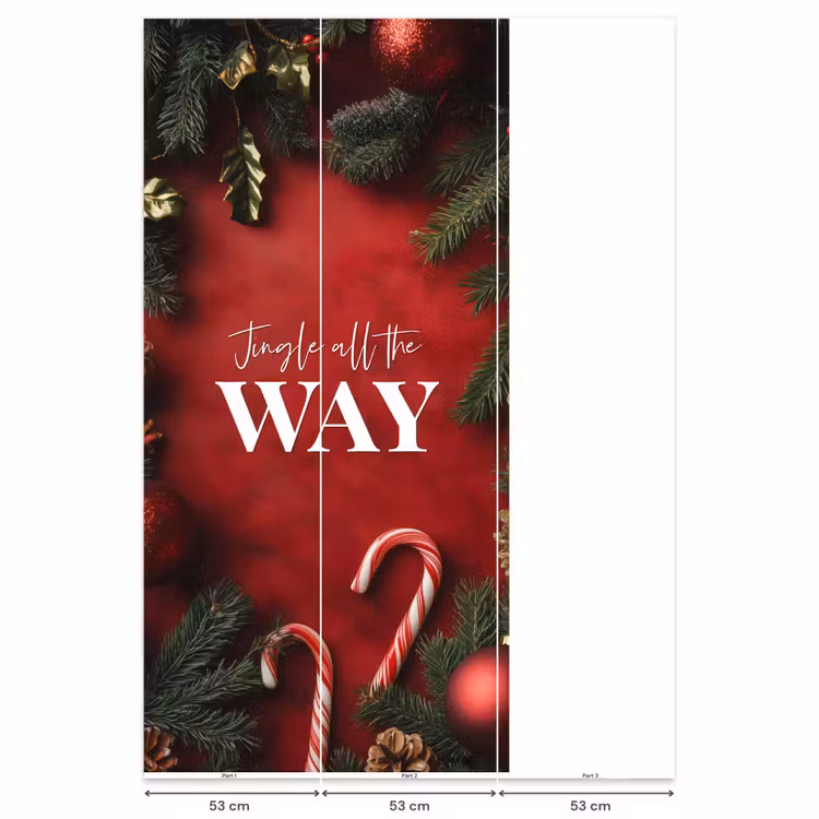 Behang - Kerst - Quote - Rood - Kerstballen — 6