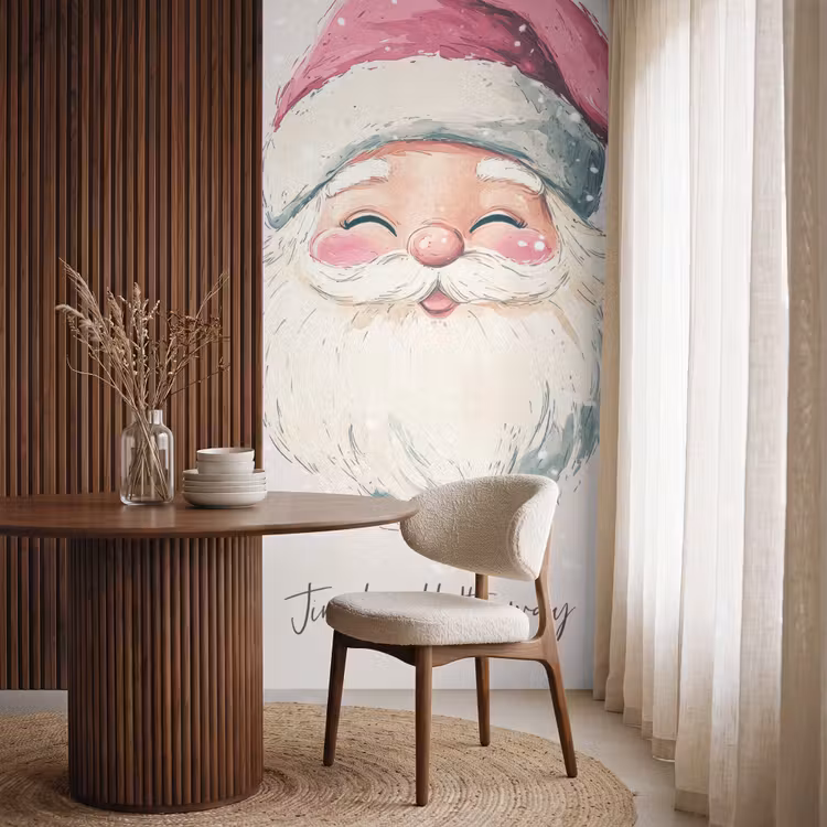 Behang - Kerstman - Kerst - Quote - Beige — 4