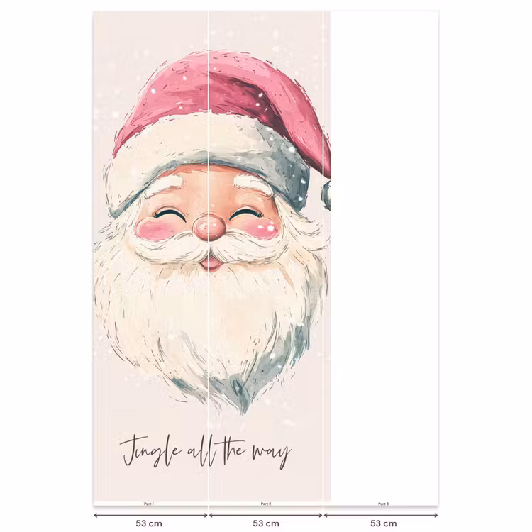 Behang - Kerstman - Kerst - Quote - Beige — 6