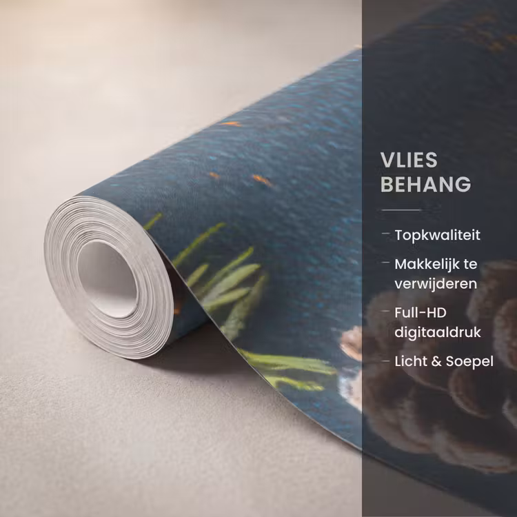 Behang - Merry Christmas - Blauw - Kerst - Winter — 3