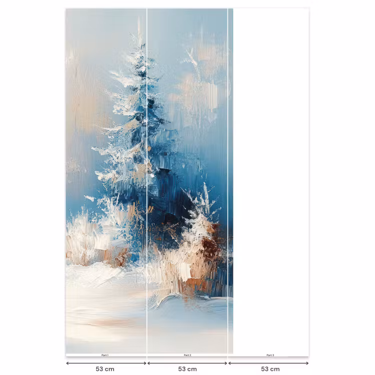 Behang - Wald – Winter – Natur – Abstrakt – Schnee — 6