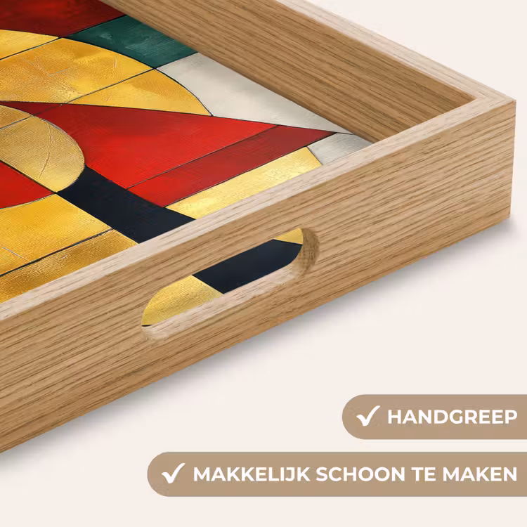 Dienblad - Abstract - Kerst - Goud - Rood - Groen — 5