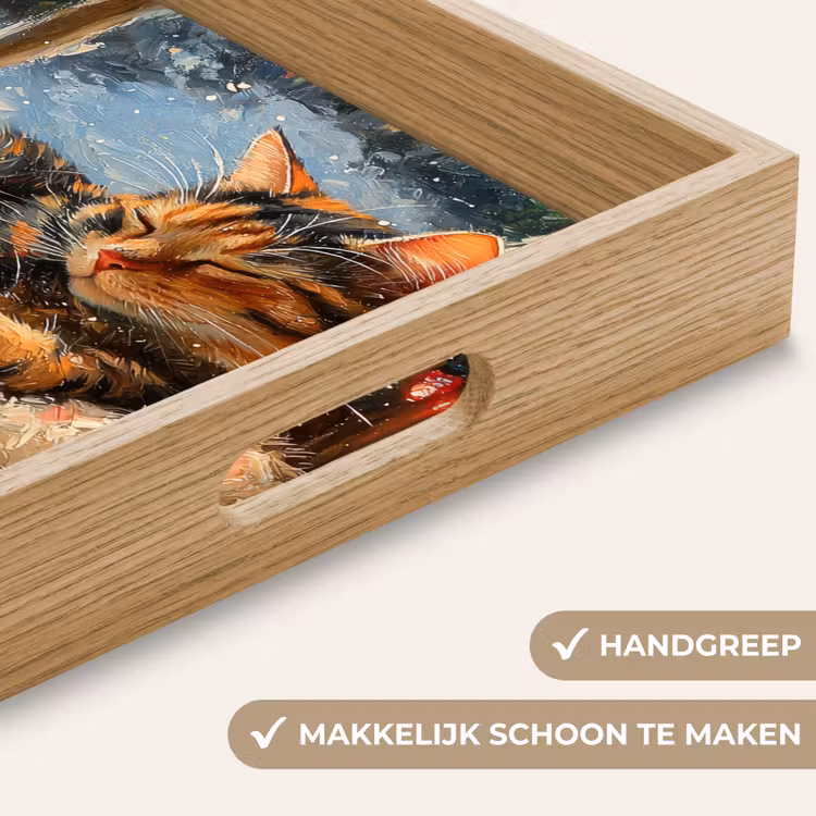 Dienblad - Kat - Kerst - Winter - Dier — 5