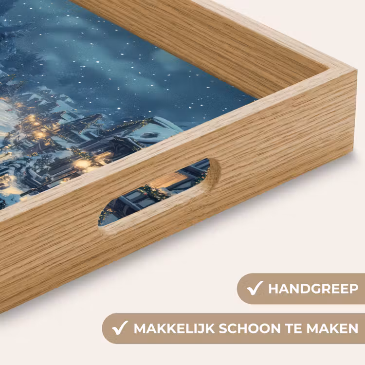 Dienblad - Kerstdorp - Kerst - Sneeuw - Winter — 5