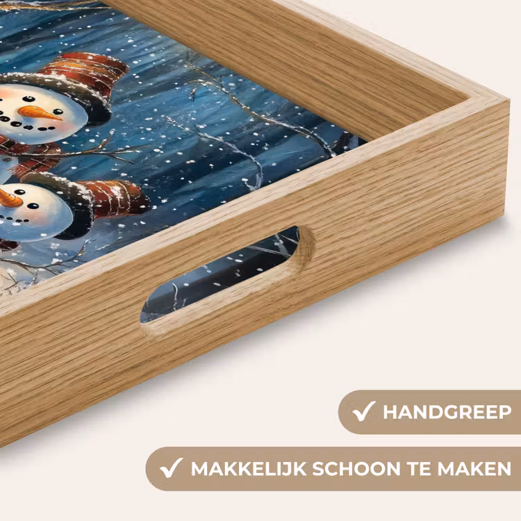 Dienblad - Sneeuwpop - Sneeuw - Winter - Bos — 5