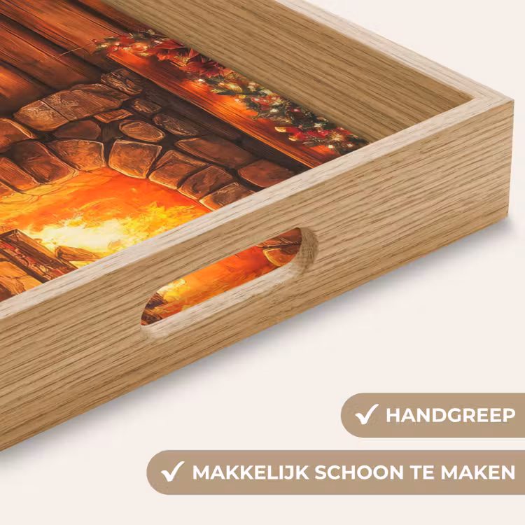 Dienblad - Winter - Kerst - Huis - Openhaard — 5