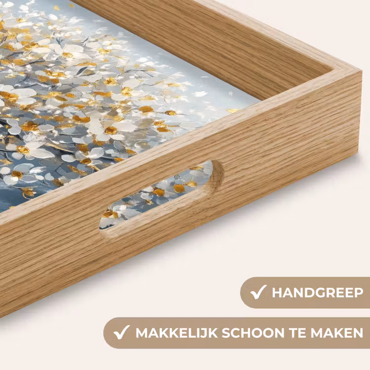 Dienblad - Boom - Winter - Levensboom - Modern - Goud — 5
