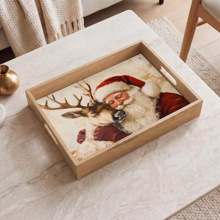 Dienblad - Kerstman - Rendier - Kerst - Christmas — 2