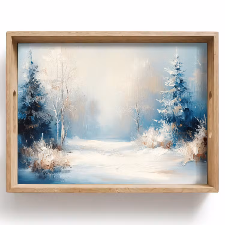 Dienblad - Wald – Winter – Natur – Abstrakt – Schnee — 1