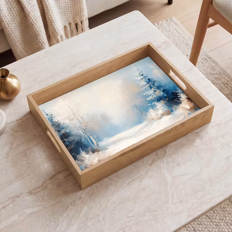 Dienblad - Wald – Winter – Natur – Abstrakt – Schnee — 2