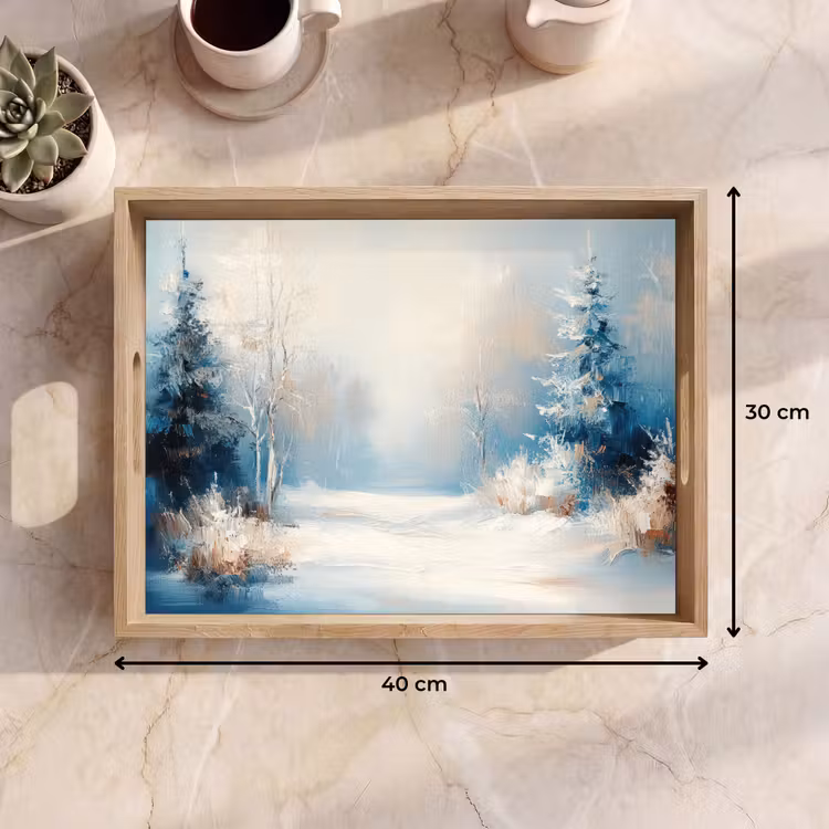 Dienblad - Wald – Winter – Natur – Abstrakt – Schnee — 9