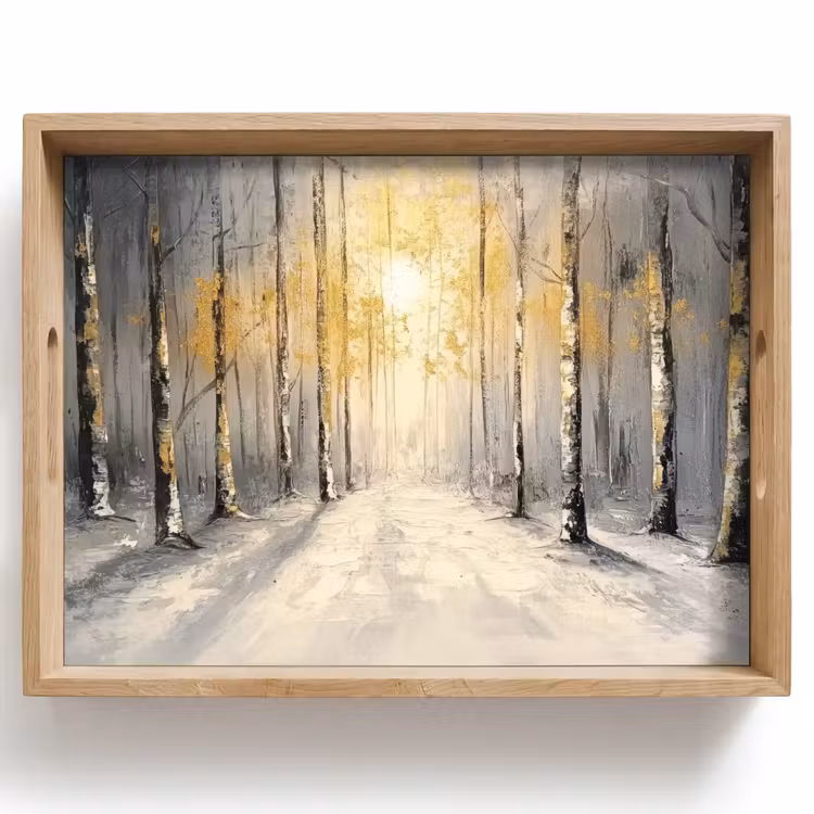 Dienblad - Winter - Abstract - Sneeuw - Natuur - Zon — 1