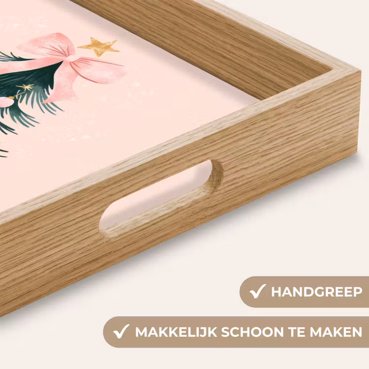 Dienblad - Christmas Season - Kerst - Kerstboom - Roze — 5