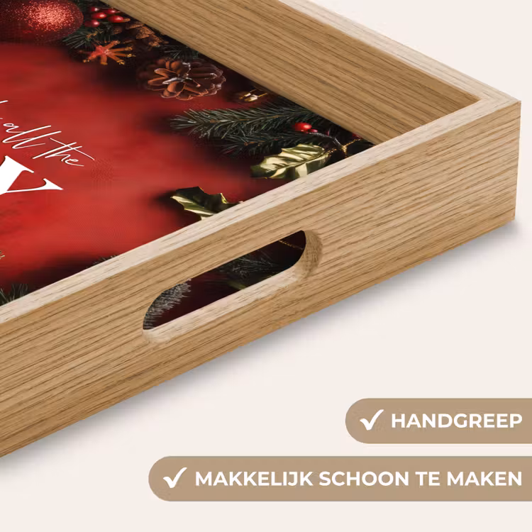 Dienblad - Kerst - Quote - Rood - Kerstballen — 5