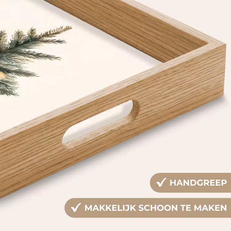Dienblad - Kerstboom - Kerst - Merry Christmas - Beige — 5