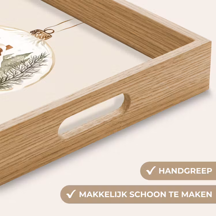 Dienblad - Quote - Winter - Kerst - Beige - Kerstbal — 5