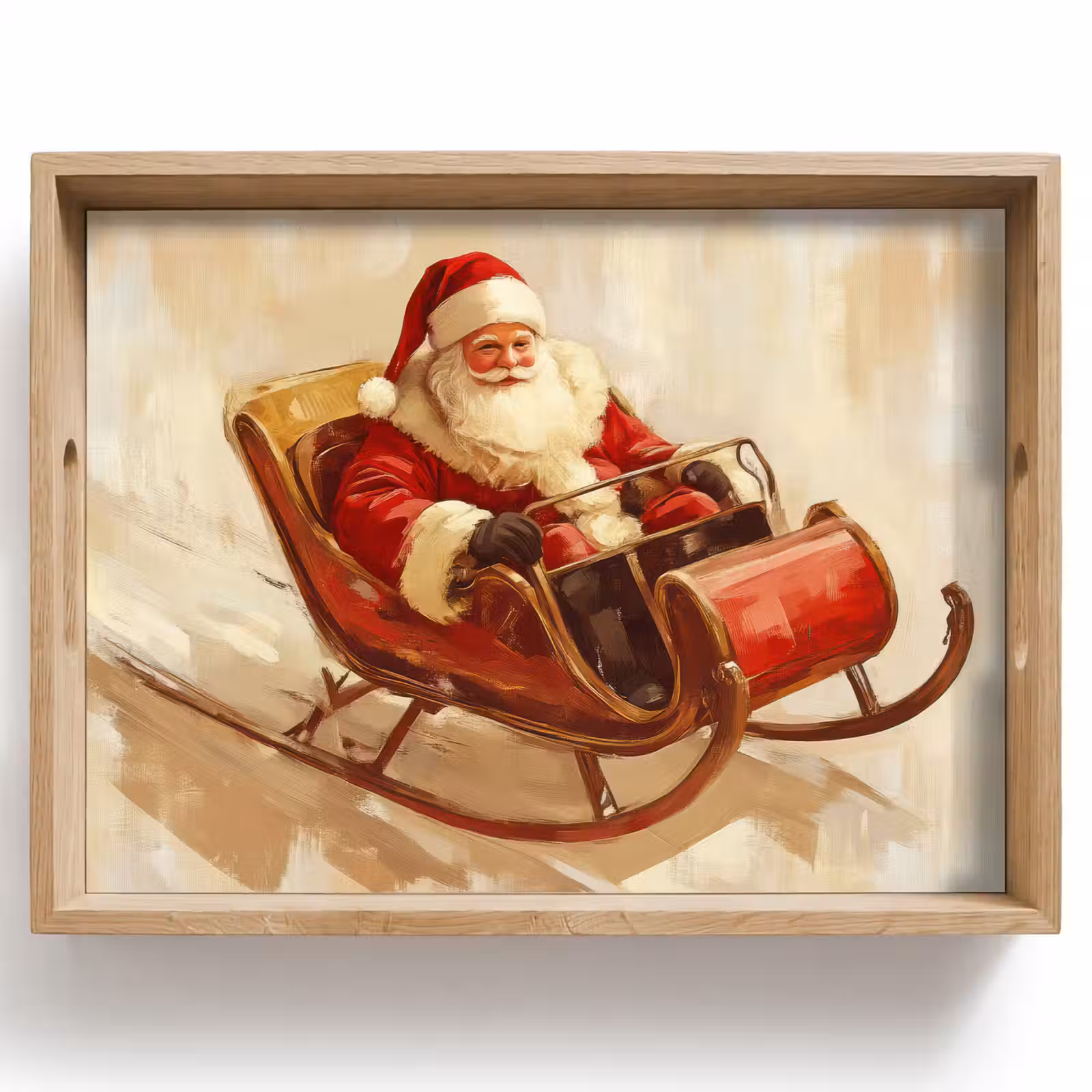 Dienblad - Kerst - Slee - Kerstman — 1