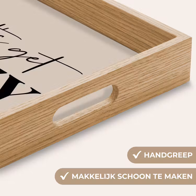 Dienblad - Beige - Winter - Quote - Cozy — 5