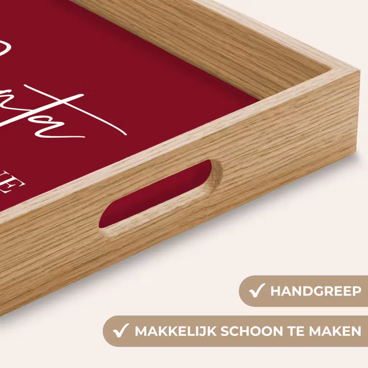 Dienblad - Santa - Wine - Rood - Kerst - Kerstman — 5
