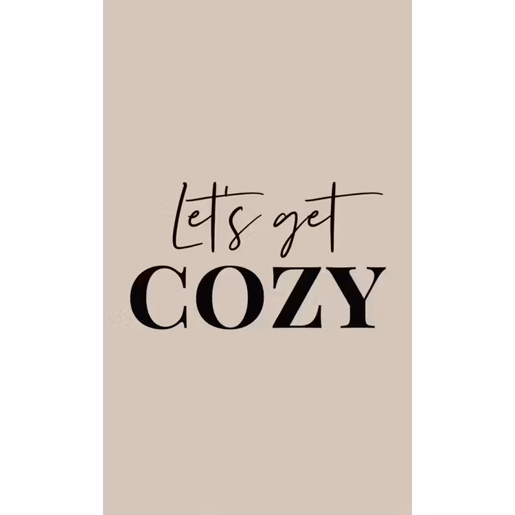 Behang - Beige - Winter - Quote - Cozy — 2