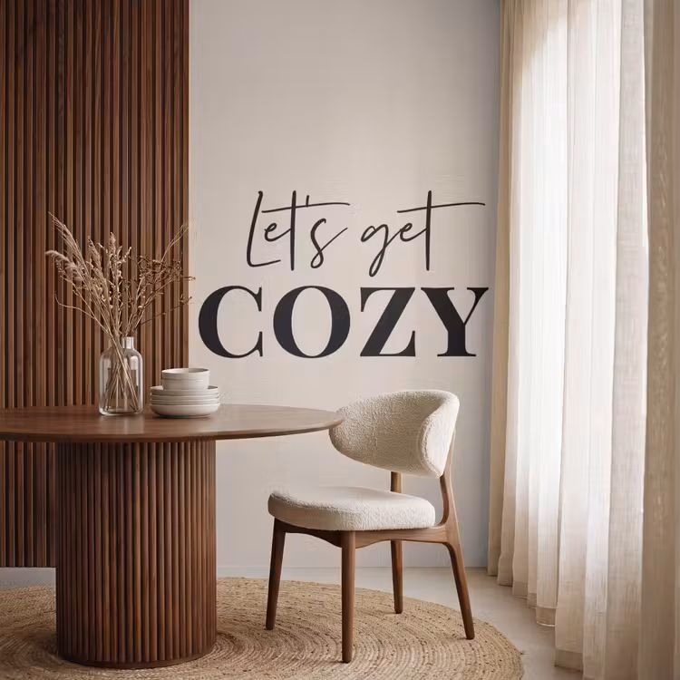 Behang - Beige - Winter - Quote - Cozy — 4
