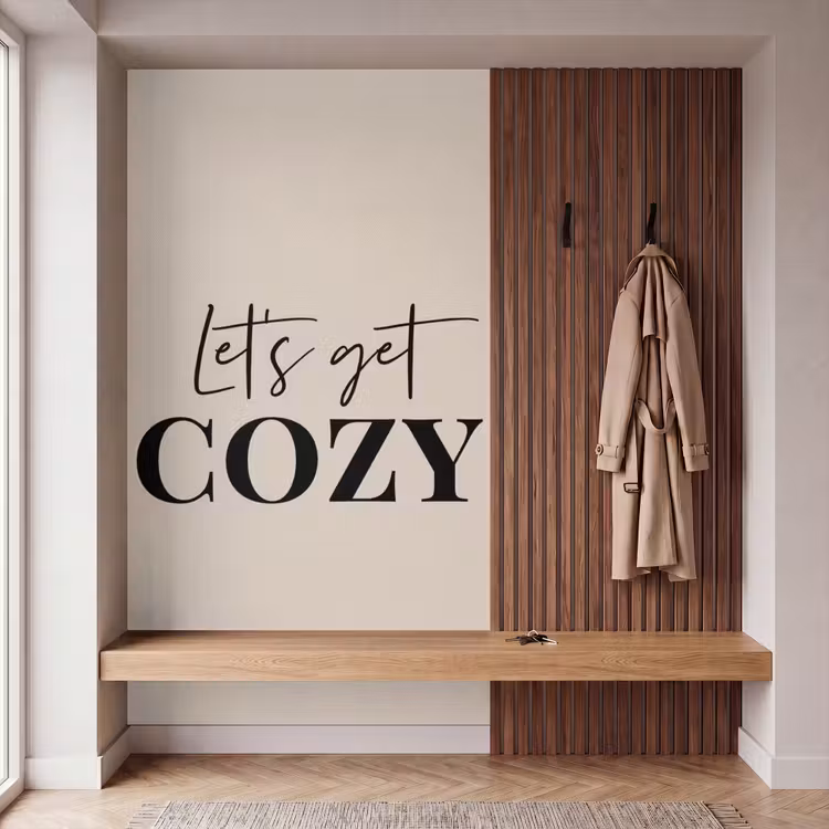 Behang - Beige - Winter - Quote - Cozy — 5