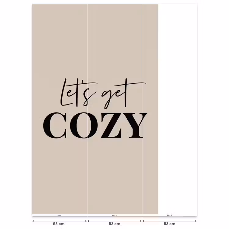 Behang - Beige - Winter - Quote - Cozy — 6