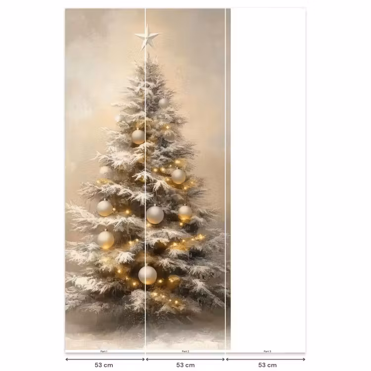 Behang - Kerst - kerstboom - Sneeuw - Art — 6