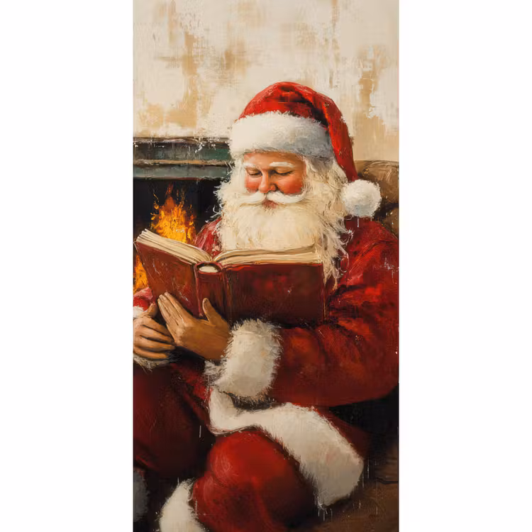 Behang - Kerst - Kerstman - Winter - Open Haard — 2