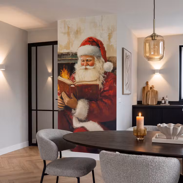 Behang - Kerst - Kerstman - Winter - Open Haard — 5