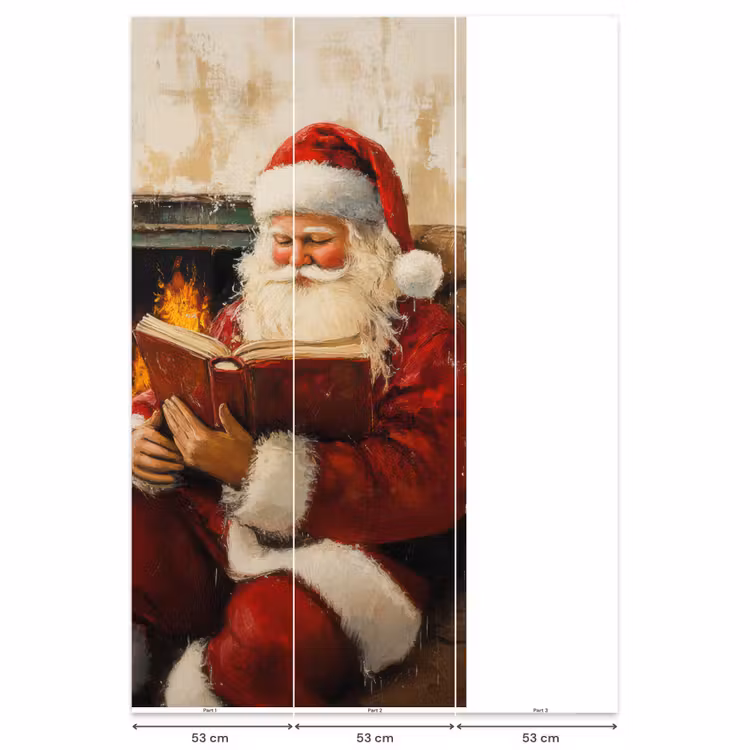 Behang - Kerst - Kerstman - Winter - Open Haard — 6