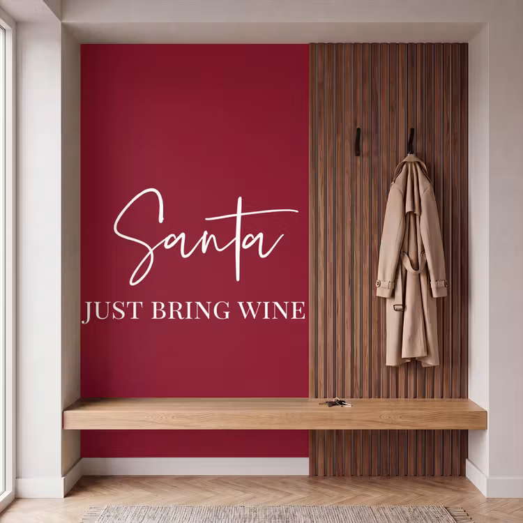Behang - Santa - Wine - Rood - Kerst - Kerstman — 5