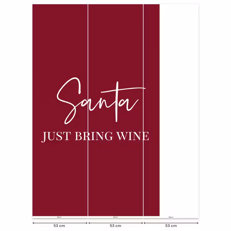 Behang - Santa - Wine - Rood - Kerst - Kerstman — 6