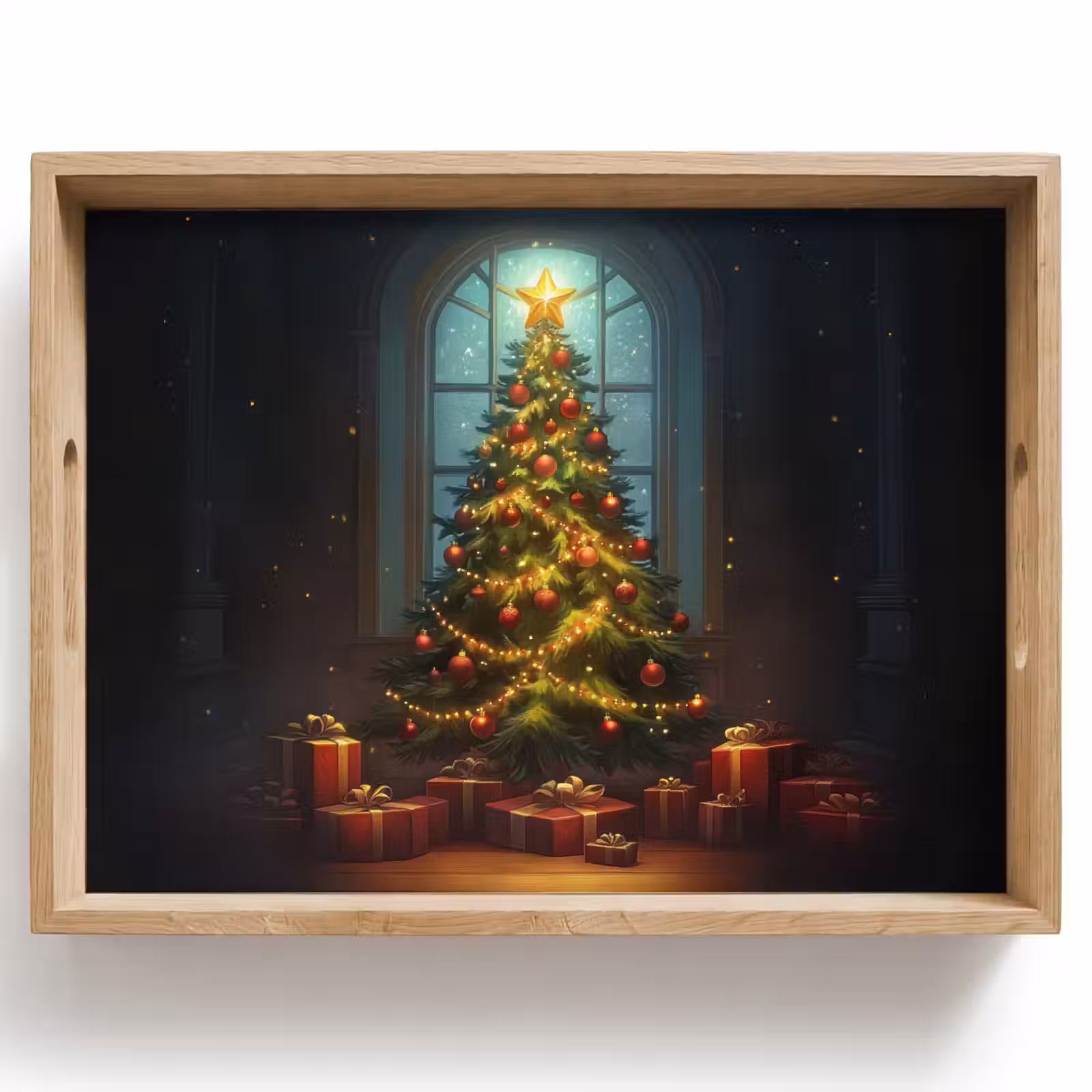 Dienblad - Kerstboom - Cadeau - Kerst - Winter — 1