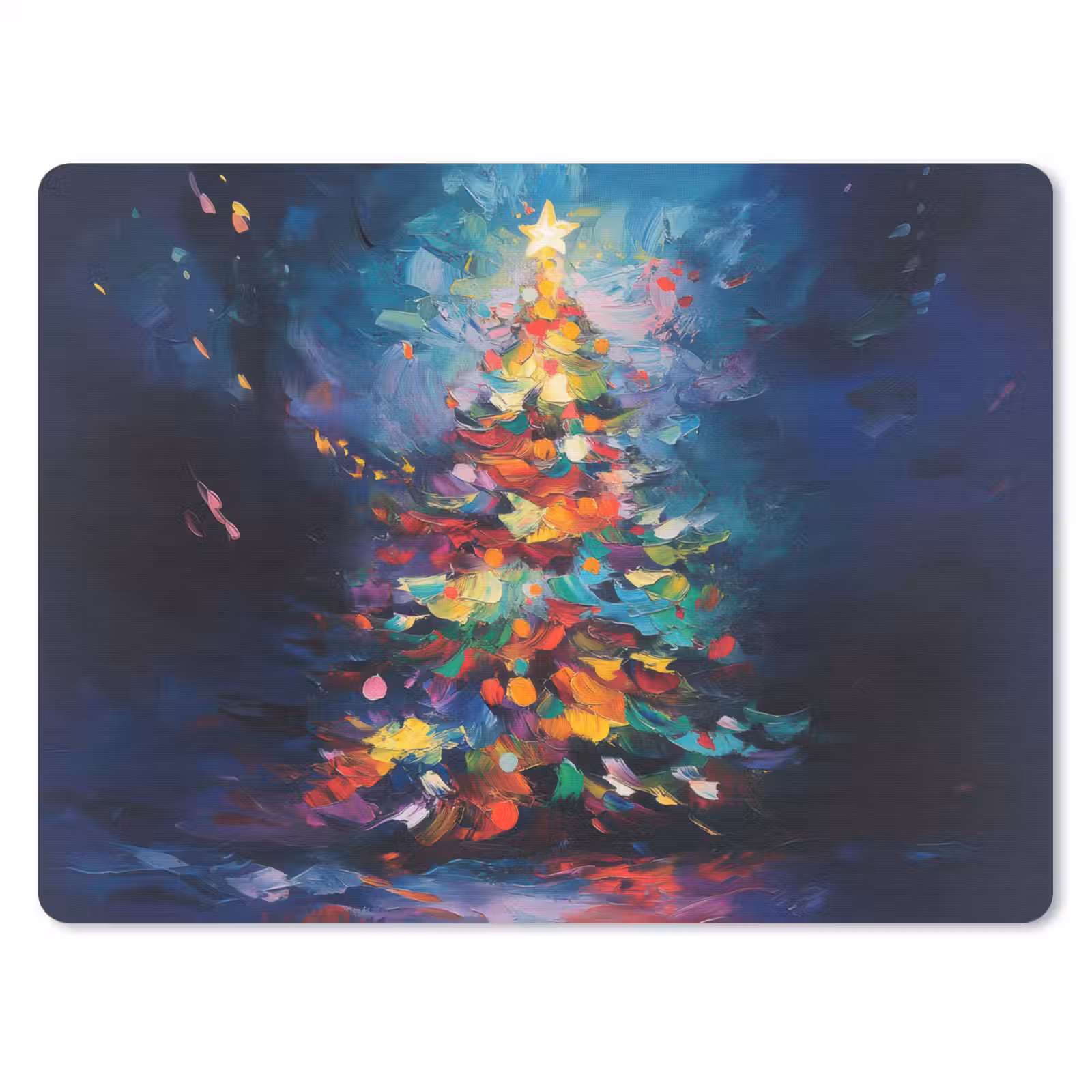 Muismat - Kerstboom - Kerst - Abstract - Kleurrijk — 1