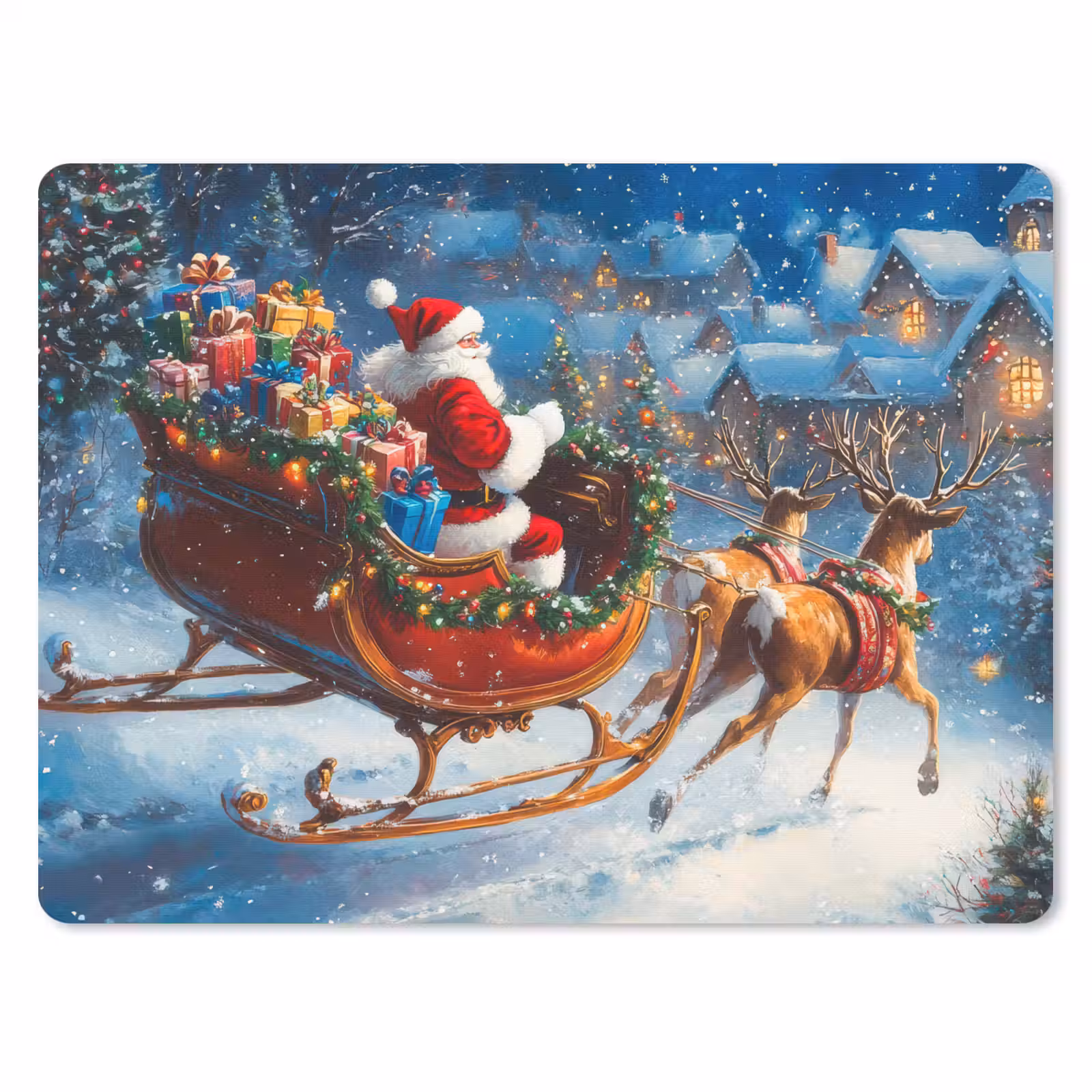 Muismat - Kerstman - Rendier - Kerst - Sneeuw — 1