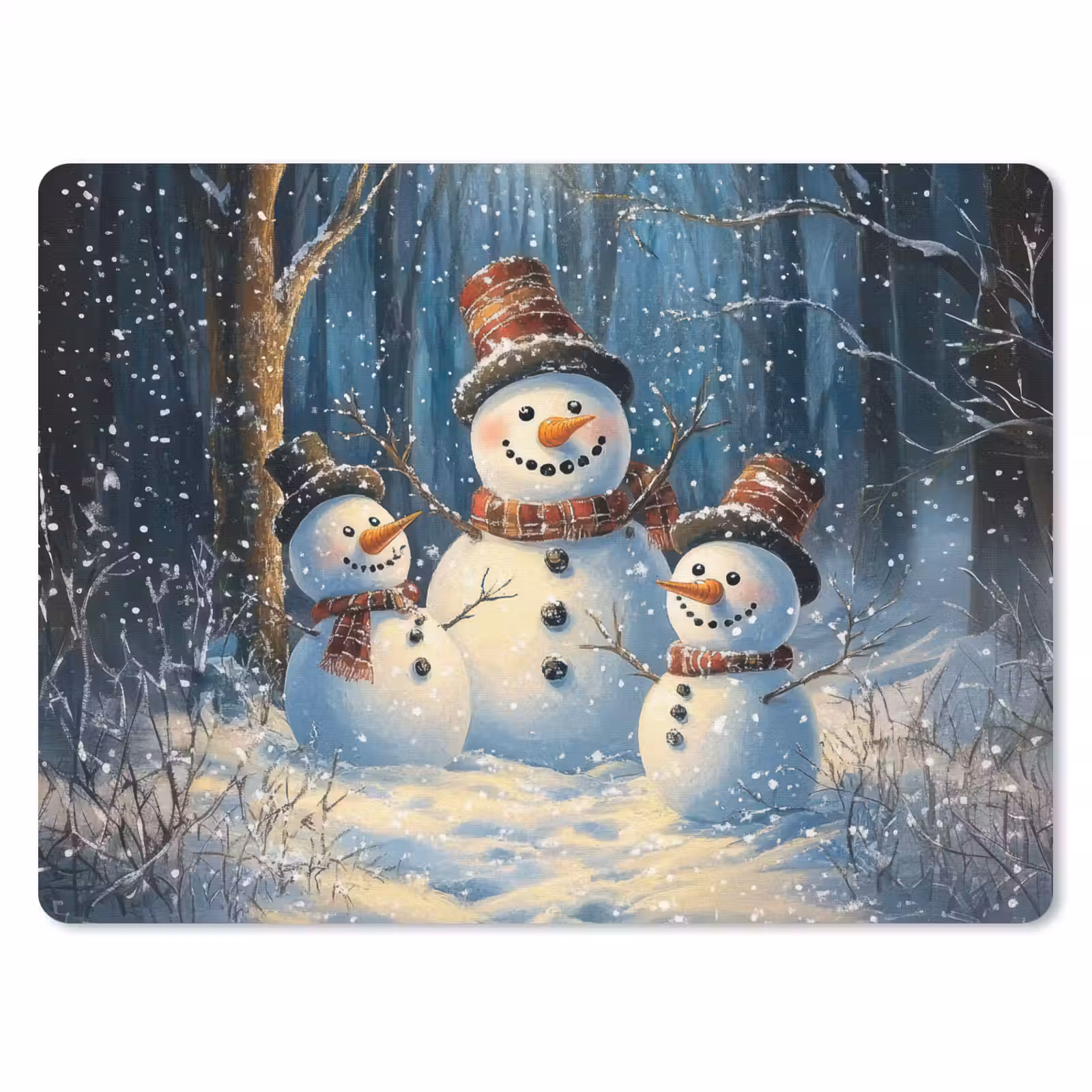 Muismat - Sneeuwpop - Sneeuw - Winter - Bos — 1