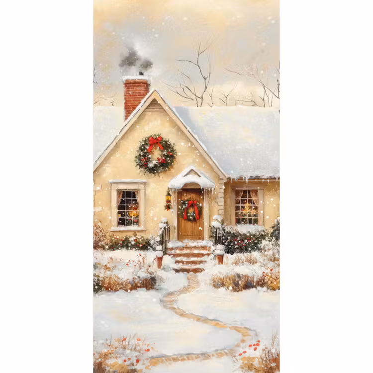 Behang - Kerst - Huis - Winter - Sneeuw — 2