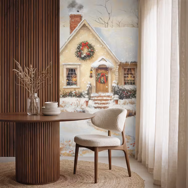 Behang - Kerst - Huis - Winter - Sneeuw — 4
