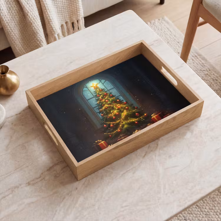 Dienblad - Kerstboom - Cadeau - Kerst - Winter — 2