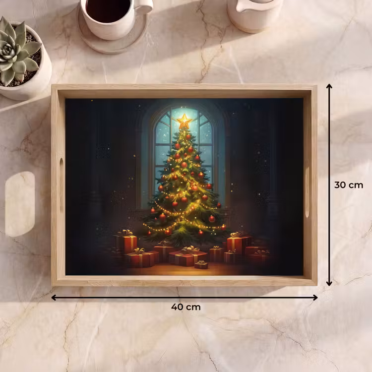 Dienblad - Kerstboom - Cadeau - Kerst - Winter — 9