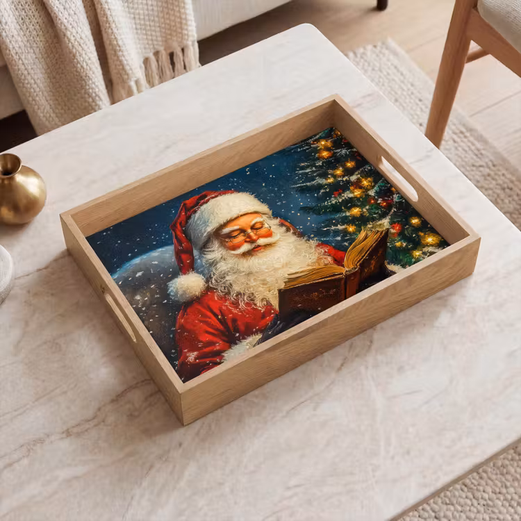 Dienblad - Kerstman - Kerst - Winter - Kerstboom — 2