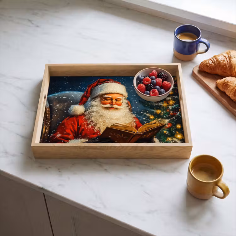Dienblad - Kerstman - Kerst - Winter - Kerstboom — 4