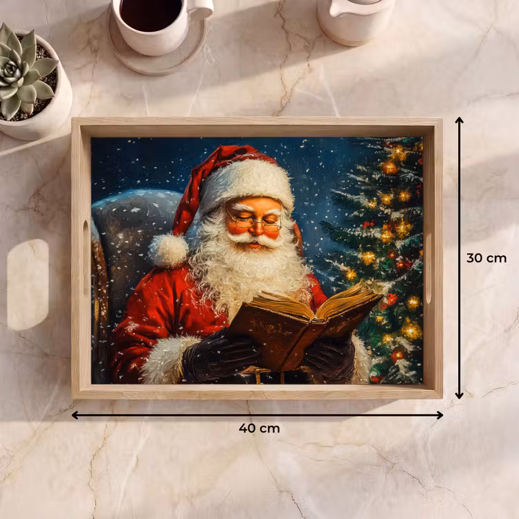 Dienblad - Kerstman - Kerst - Winter - Kerstboom — 9