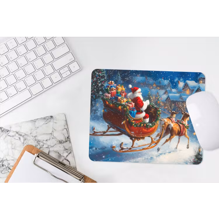 Muismat - Kerstman - Rendier - Kerst - Sneeuw — 2